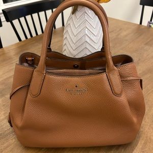 EUC kate spade large satchel dumpling in warm ginger